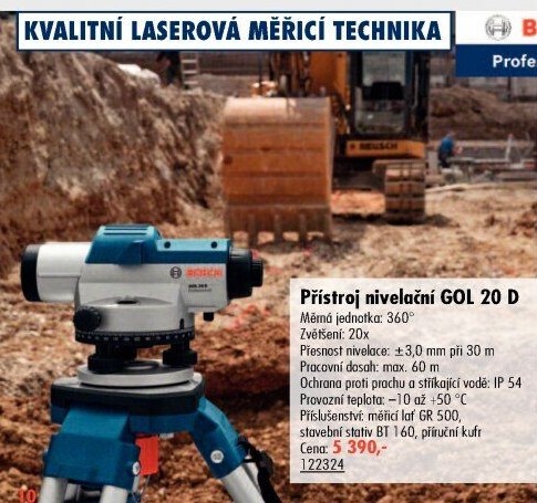 Nivelační přístroj GOL 20 D Bosch Professional