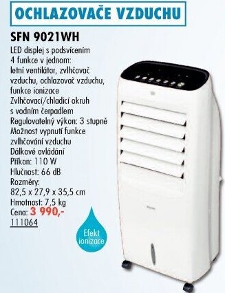 Ochlazovač vzduchu Sencor SFN 9021WH