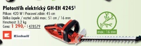 Plotostřih elektrický Einhell GH-EH 4245
