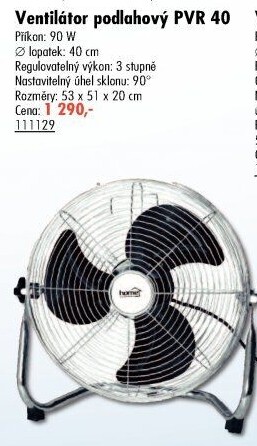 Podlahový ventilátor PVR 40 Home