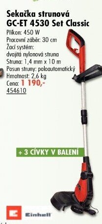 Sekačka strunová elektrická Einhell GC-ET 4530 Set Classic