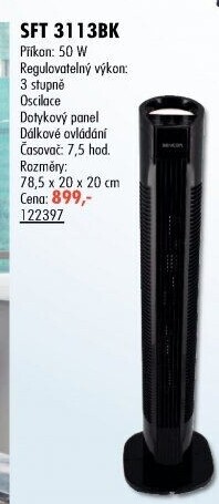 Sloupový ventilátor SFT 3113BK Sencor