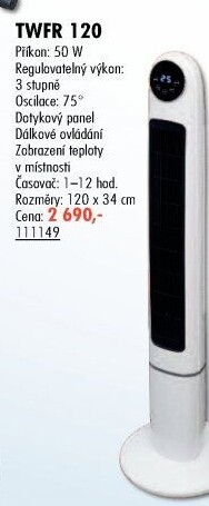 Sloupový ventilátor TWFR Home