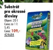 Substrát pro okrasné dřeviny Agro