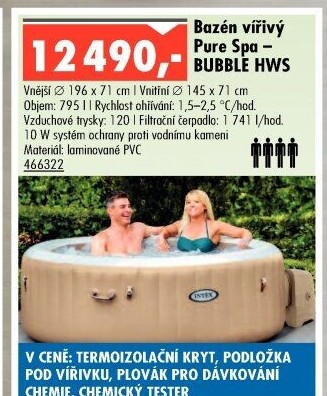 Vířivý bazén Pure Spa Bubble Intex