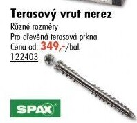 Vrut terasový Spax