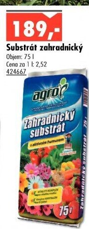 Zahradnický substrát Agro