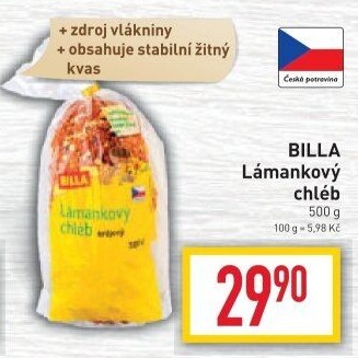 Chléb lámankový Billa