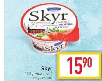 Dezert zakysaný ochucený Skyr Bohušovická mlékárna