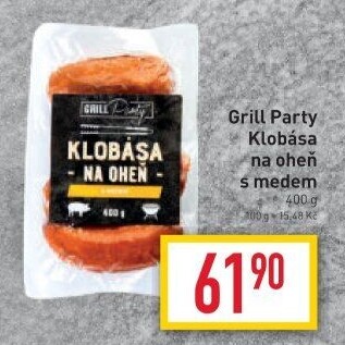 Klobása na oheň s medem Grill Party