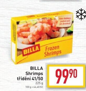 Krevety mražené Billa