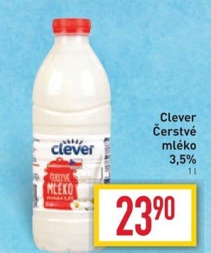 Mléko čerstvé Clever - 3,5% plnotučné