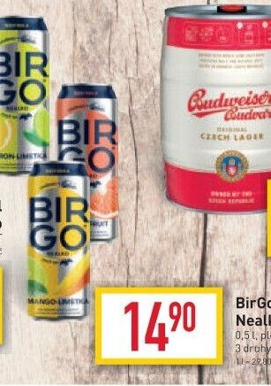 Nealkoholické pivo ochucené Birgo