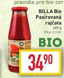 Pasírovaná rajčata Bio Billa
