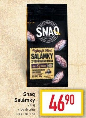 Salámky Snaq Kostelecké uzeniny