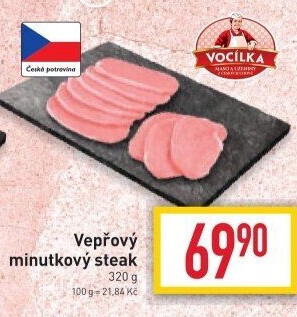 Steak vepřový minutkový Vocílka
