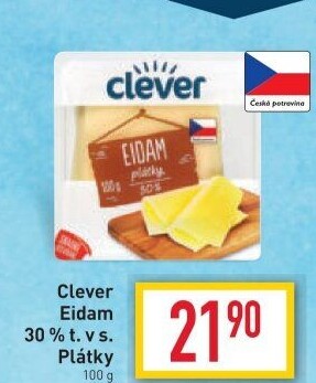 Sýr Eidam 30% Clever