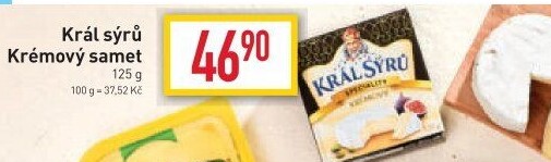 Sýr Krémový samet Král sýrů
