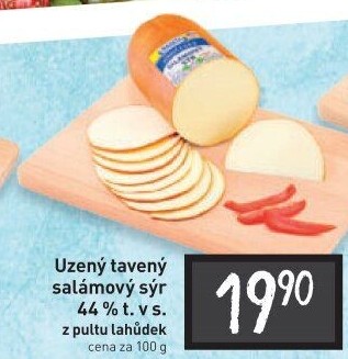 Sýr uzený salámový 44% Jihočeský Madeta