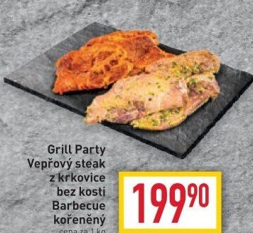 Vepřová krkovice marinovaná steak Grill Party