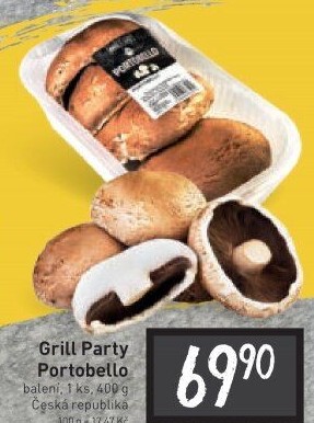 Žampiony Portobello Grill Party
