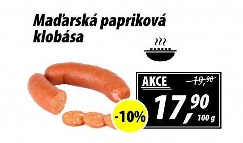Maďarská papriková klobása