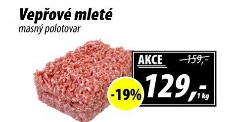 Maso mleté vepřové