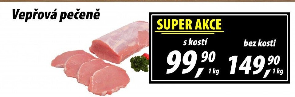 Vepřová pečeně s kostí