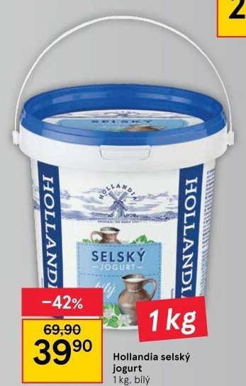 Bílý jogurt selský Hollandia