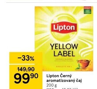 Čaj černý Lipton