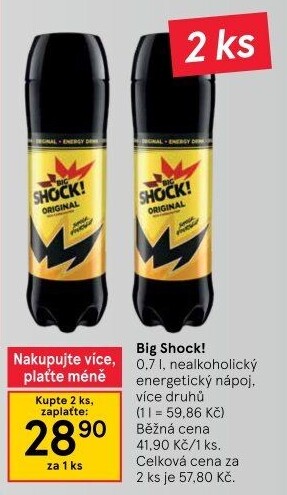Energetický nápoj Big Shock