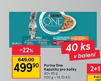 Kapsičky pro kočky One Purina