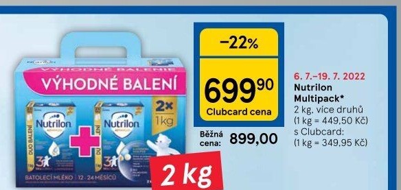 Kojenecká výživa Nutrilon