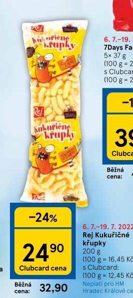 Kukuřičné křupky Rej