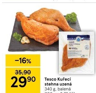 Kuřecí stehna uzená Tesco