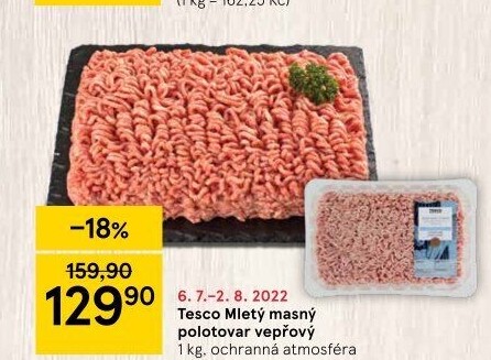 Maso mleté vepřové Tesco