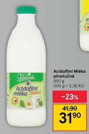 Mléko acidofilní Mlékárna Valašské Meziříčí