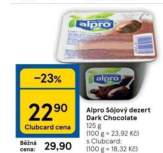Sójový dezert Alpro Soya