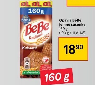 Sušenky Rodinné BeBe Opavia