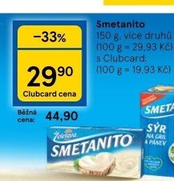 Sýr tavený Smetanito Želetava