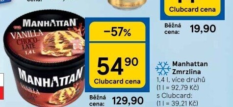 Zmrzlina v kelímku Manhattan Nestlé