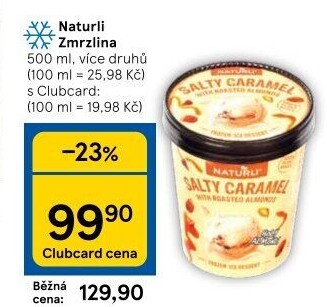Zmrzlina v kelímku Vegan Naturli