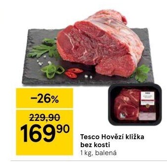 Hovězí kližka bez kosti Tesco
