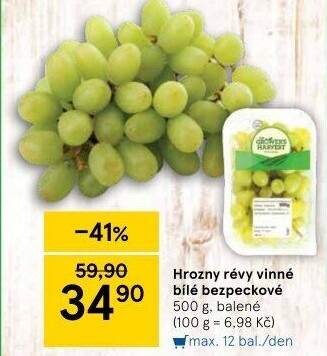 Hrozny bílé bezsemenné The Grower'