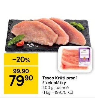 Krůtí prsní řízky Tesco