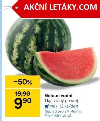 Meloun vodní - Tesco akcniletaky.com