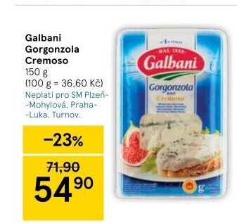 Sýr Gorgonzola D.O.P Cremoso Galbani