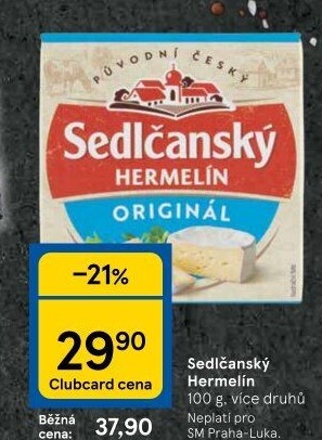 Sýr Hermelín Sedlčanský