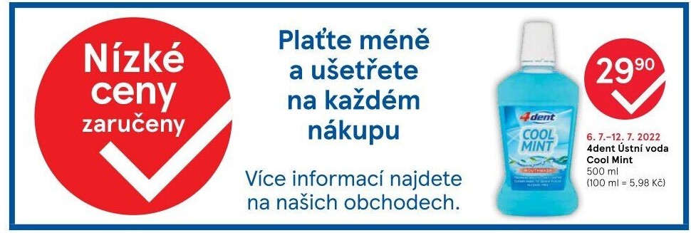 Ústní voda 4Dent
