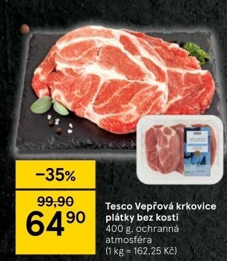 Vepřová krkovice bez kosti Tesco